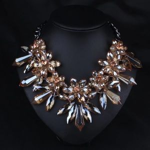 Crystal statement necklace